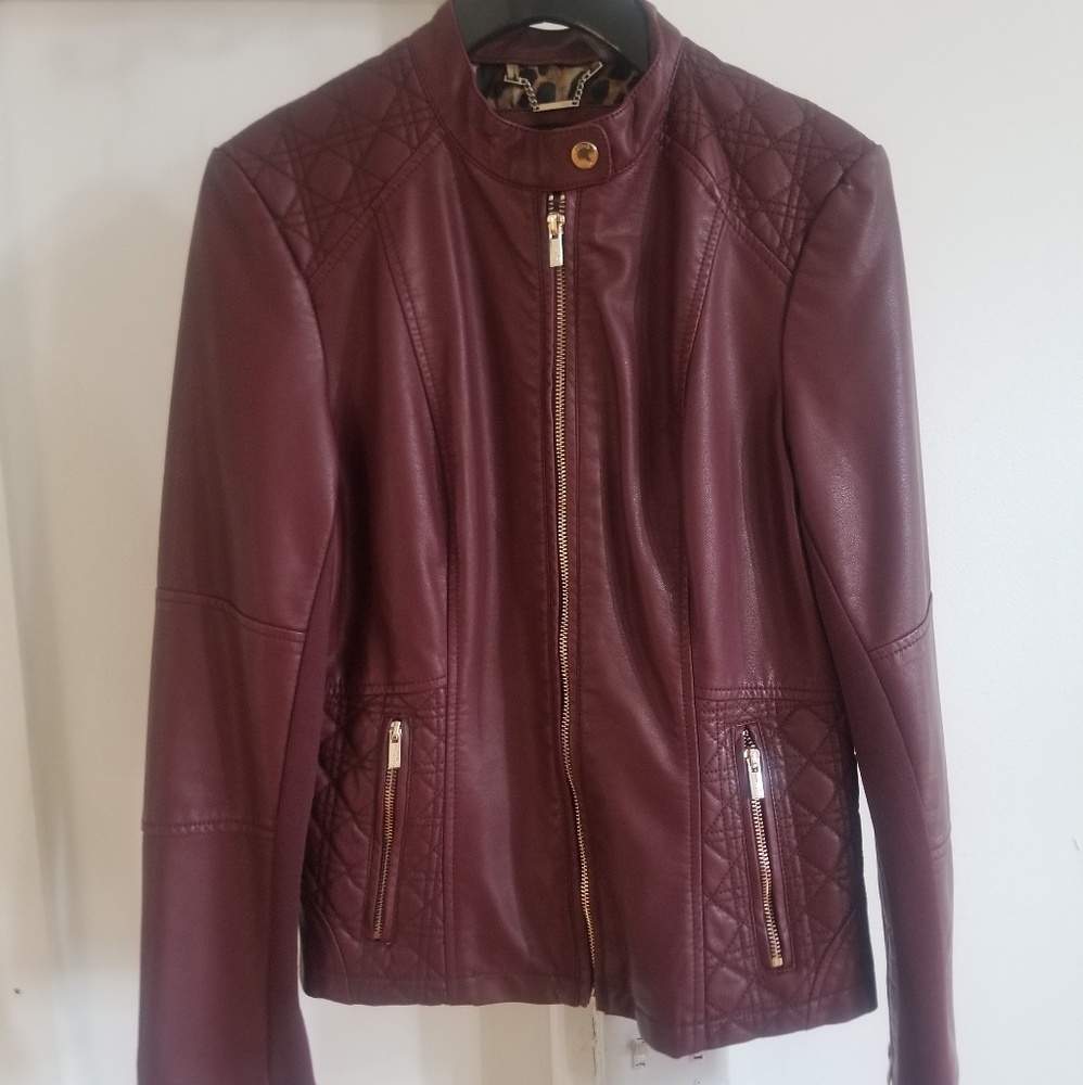 Faux leather jacket